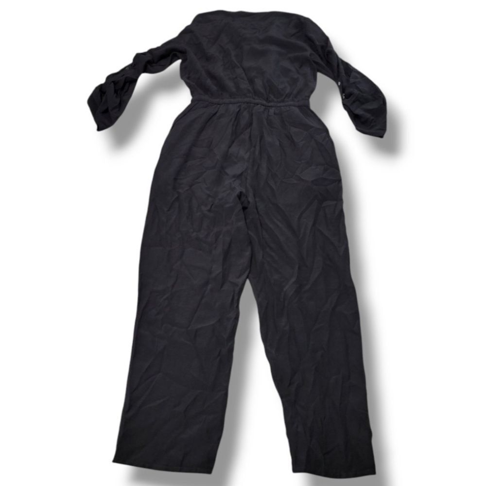 Heatherly Jumpsuit Size Small Heatherly Hazel Knit Jumpsuit Roll Tab Long Sleeve - Picture 4 of 5